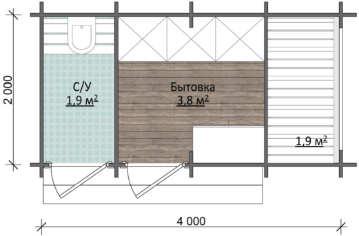 Планировка мини-дома