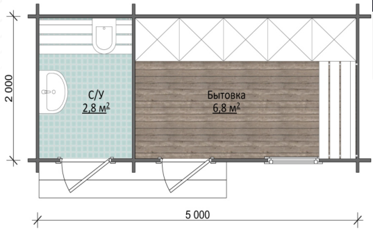 Планировка мини-дома