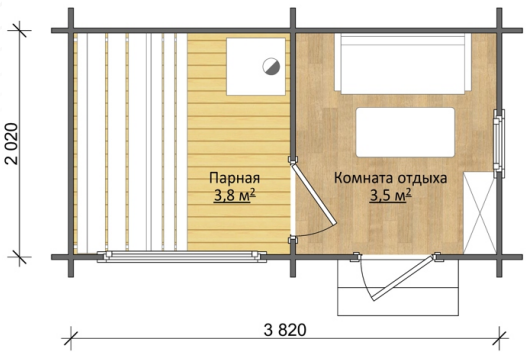 Планировка мини-дома